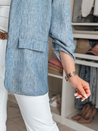 Női oversize dzseki SOFT LOVE tengerészkék Dstreet PY0131