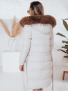 Női steppelt téli kabát szőrmével STYLEBELLA fehér Dstreet TY4610