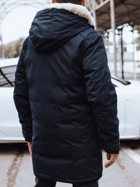 Férfi télikabát tengerészkék Dstreet TX4586
