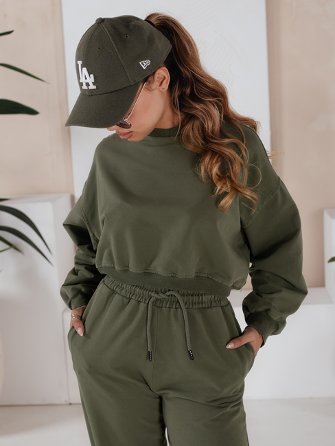 Női tréningruha szett SOLIR khaki Dstreet AY1019