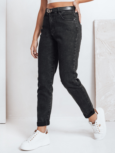 Női mom fit farmer fekete Dstreet UY2779