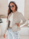 Női bőr ramones dzseki LOVEBIKER szürke Dstreet TY5214 TY5214