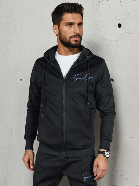 Férfi fekete tréningruha Dstreet AX0814