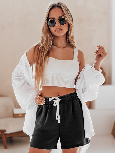 Női rövidnadrág HOT VIBE fekete Dstreet SY0439