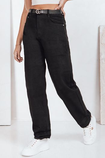 Női széles fekete farmer Dstreet UY2760 UY2760