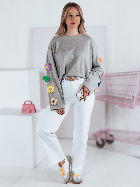 Női oversize pulóver RAWEL szürke Dstreet RY2387