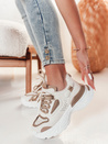 CELESTIC női platform tornacipő bézs Dstreet ZY0818 ZY0818
