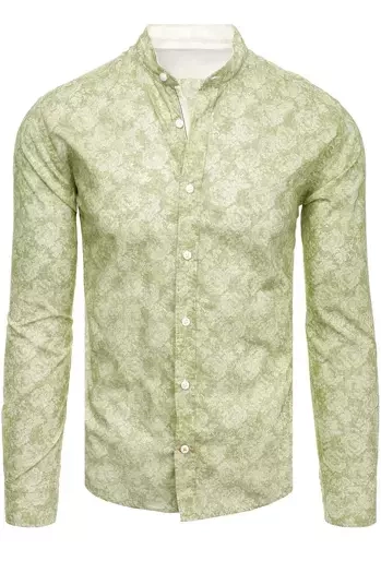 Férfi mintás ing Szín Zöld DSTREET DX2303