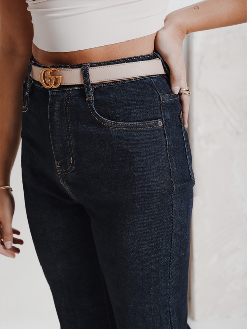 Női széles szárú farmer tengerészkék Dstreet UY2775 UY2775