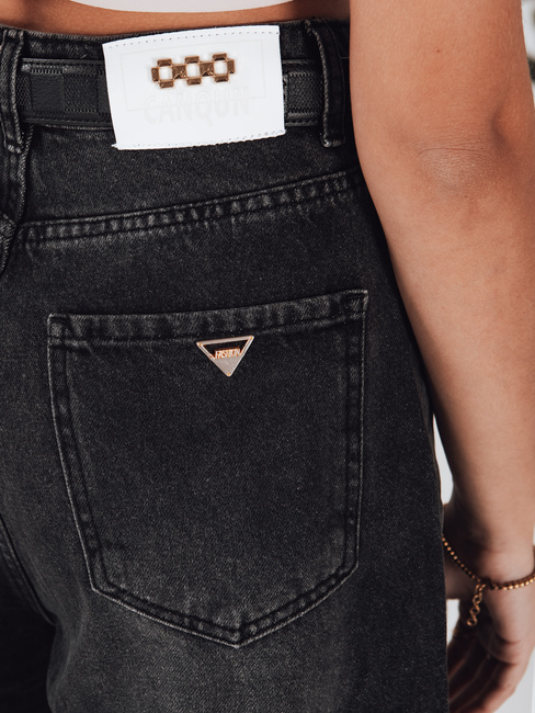 Női ballonos szabású farmer fekete Dstreet UY2743