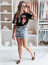 DENIMLOVE kék Dstreet farmer szoknya-nadrág CY0507