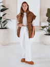 Női steppelt mellény NIMIA camel színben Dstreet TY3249