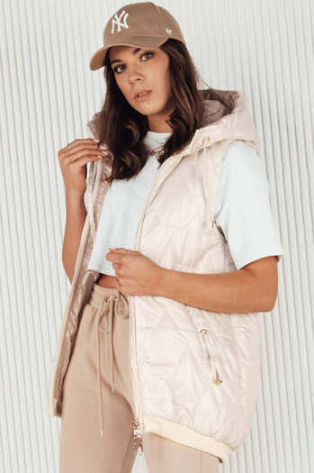 Női steppelt mellény COLINE fehér Dstreet TY4114 TY4114