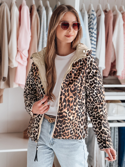 Női átmeneti dzseki fordítható ZIBERKA bézs Dstreet TY4869