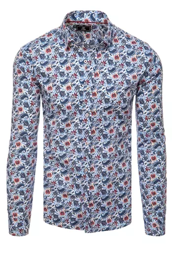 Férfi mintás ing Szín Fehér DSTREET DX2429