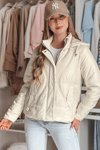 Női átmeneti steppelt dzseki MARISSIA fehér Dstreet TY4850