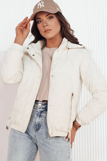 Női steppelt dzseki ZERNI fehér Dstreet TY4176