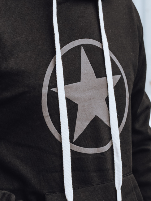 Férfi fekete pulóver Dstreet BX5932