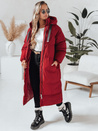 Női téli hosszú steppelt kabát COZYSEASON gesztenyebarna Dstreet TY4955