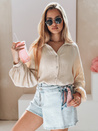 Női oversize muszlin ing MUSLINEA bézs Dstreet DY0478