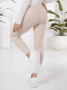 Női leggings bézs színű nadrág Dstreet UY2724