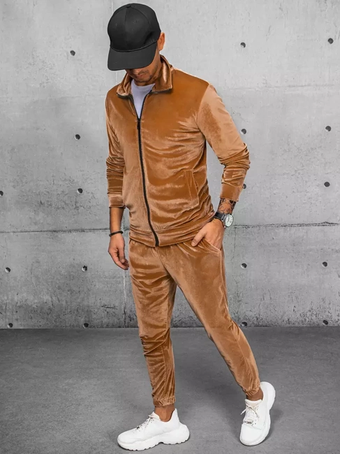 Férfi szabadidő pulóver Szín Camel DSTREET BX5539