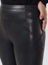 Női öko bőr leggings fekete Dstreet UY2736