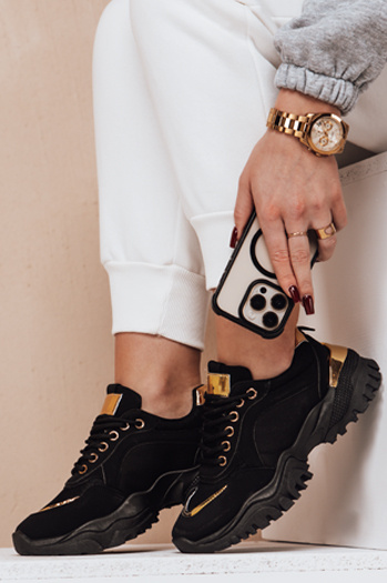 Női tornacipő LIZZE fekete Dstreet ZY0456