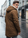 Férfi téli parka dzseki kapucnival zöld Dstreet TX4966
