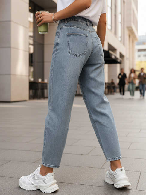 Női magas derekú buggyos farmer kék Dstreet UY2856