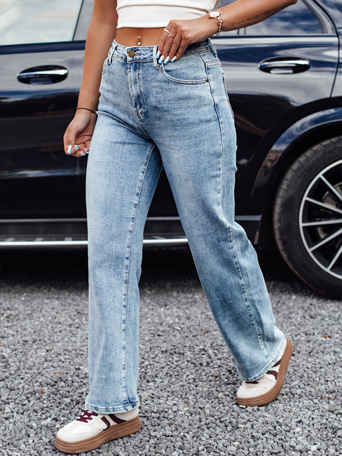Női JEANFLOW baggy farmer nadrág világoskék Dstreet UY2227