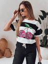 Női oversize csíkos póló SWEET DISCO fekete Dstreet RY2861_3