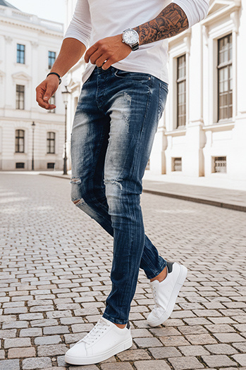 Férfi farmernadrág Szín Gránátkék DSTREET UX3993