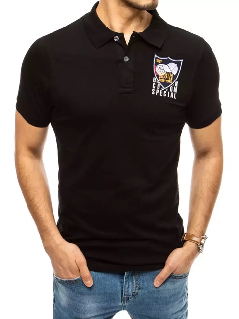 Férfi piké póló Szín Fekete DSTREET PX0389