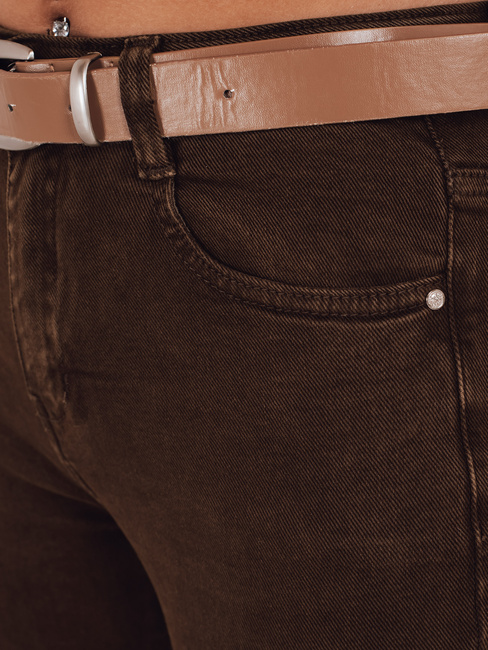 Női karcsúsított farmer barna Dstreet UY2843 UY2843