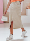Denim maxiszoknya TELL ME MAXI bézs Dstreet CY0480