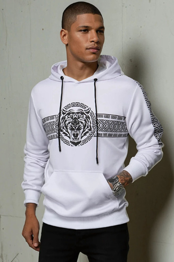 Férfi kapucnis pulóver Szín Fehér DSTREET BX5573