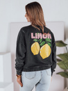 Női egyméretű pulóver LEMONFIT grafit Dstreet BY1348