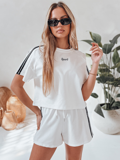Női melegítő szett LOVE SPORT fehér Dstreet AY1136 AY1136
