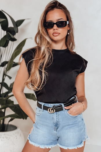 Női farmer rövidnadrág VIBEJEANS Dstreet SY0490