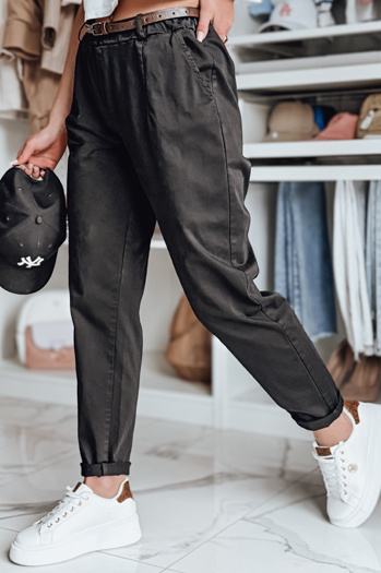 Női chino övvel RELCIX fekete Dstreet UY2584