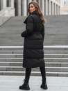 Női steppelt kabát kabát FAVI fekete Dstreet TY3089