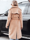 Női télikabát klasszikus trencsni camel Dstreet NY0763