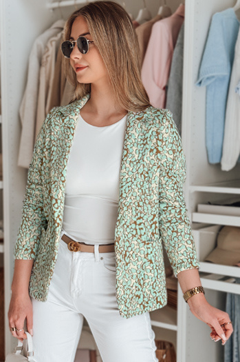 Női derekú kabát MARABELL menta Dstreet PY0128