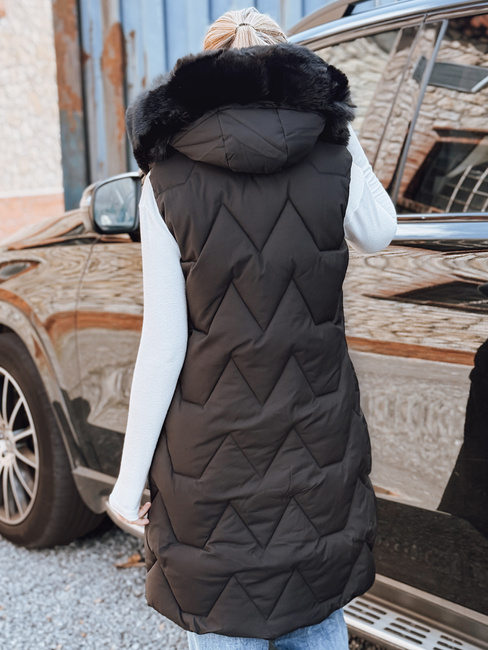 Kamizelka damska pikowana czarna Dstreet TY5262