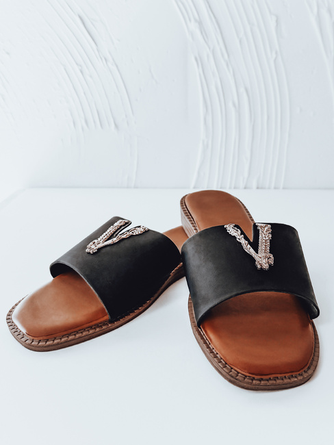 Női SOLVINA flip-flopok fekete Dstreet ZY0958
