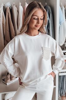 Női oversize pulóver LUXEEN ekrü Dstreet RY2793