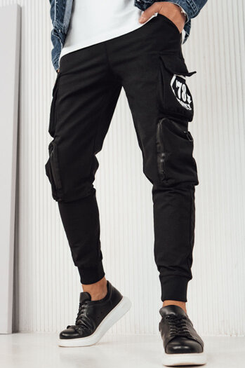 Férfi oldalzsebes nadrág Szín Fekete DSTREET UX4164