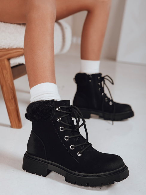 Női szigetelt papucsok fekete Dstreet ZY1292