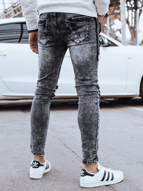 Spodnie męskie jeansowe czarne Dstreet UX4322